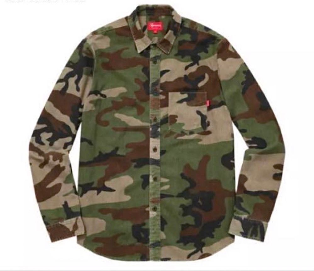 Supreme Snap Work Shirt "Branch Woodland Camo"