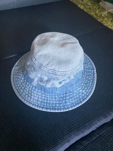 Supreme Fade Jacquard Denim Crusher "Blue"