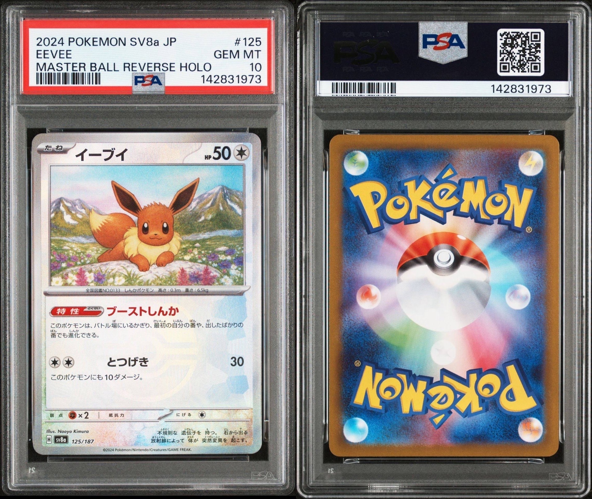 イーブイ :マスターボールミラー [SV8a 125/187](ハイクラスパック「テラスタルフェスex」)