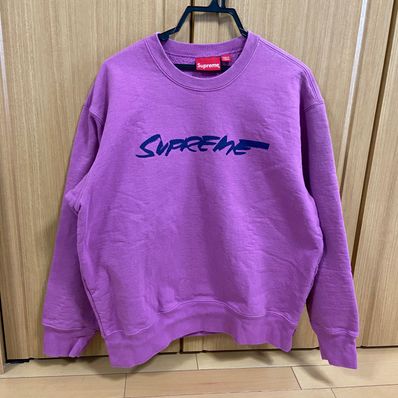 Supreme Futura Logo Crewneck "Bright Purple"