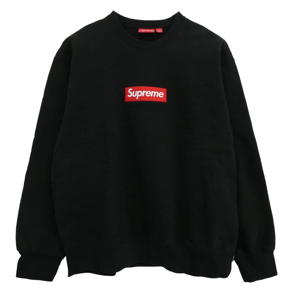 Supreme シュプリーム スウェット 22AW box logo crewneck ボックスロゴ クルーネック スウェット ブラック系 XL【中古】