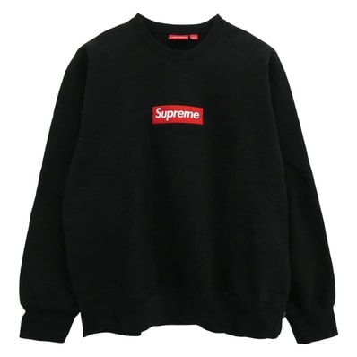 Supreme シュプリーム スウェット 22AW box logo crewneck ボックスロゴ クルーネック スウェット ブラック系 XL【中古】