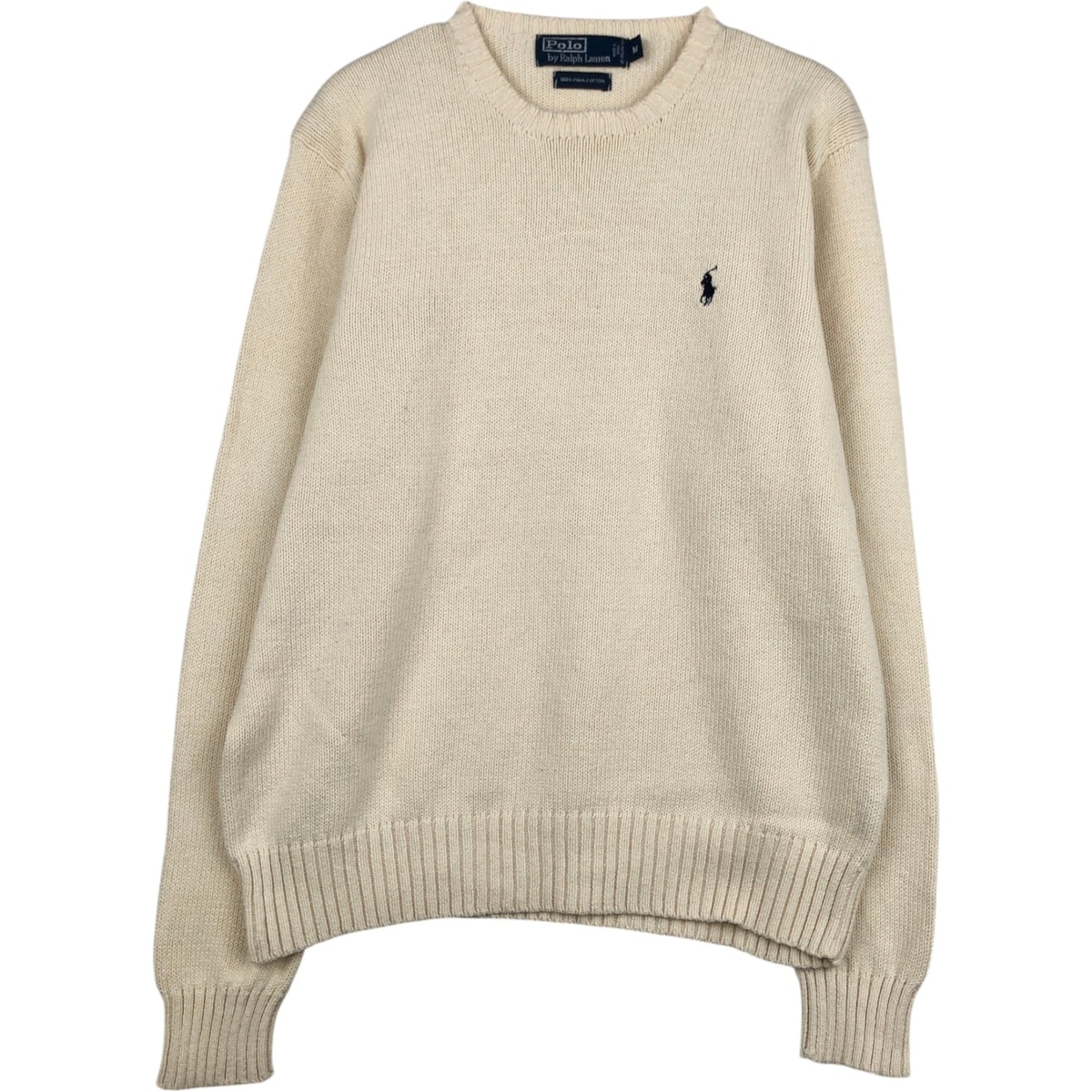 古着 ラルフローレン Ralph Lauren POLO by Ralph Lauren コットンニットセーター メンズM相当/eaa627428