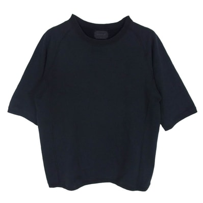 SOPHNET. ソフネット Tシャツ バックロゴプリント ラグランスリーブ 半袖 スウェット Tシャツ ブラック系 L【中古】