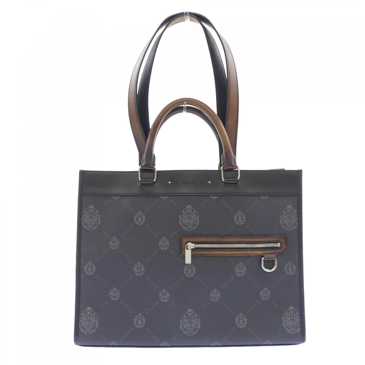ベルルッティ Berluti ウリススモールキャンバス&レザートートバック BAG