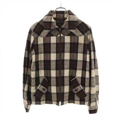 A.P.C. アーペーセー チェック柄 ジャケット XS ブラウン系