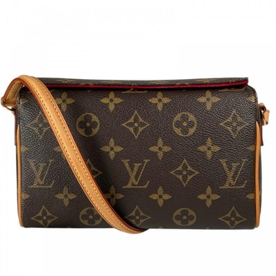 LOUIS VUITTON ルイヴィトン ハンドバッグ レシタル M51900 モノグラムキャンバス ブラウン 茶 ゴールド金具 レディース【中古品】