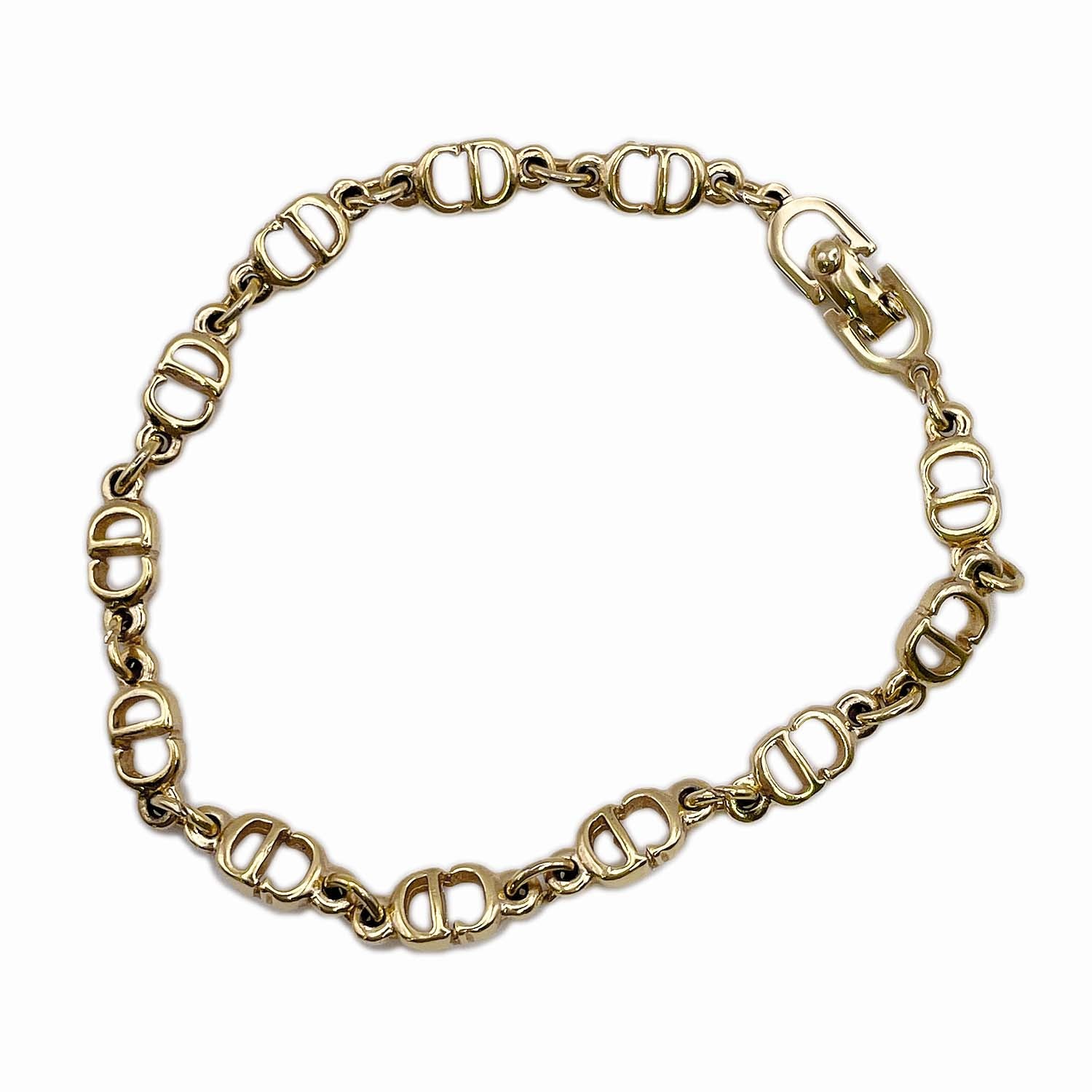 Dior ディオール CDチェーン ヴィンテージ ブレスレット
バングル メタル ゴールド レディース
【中古】