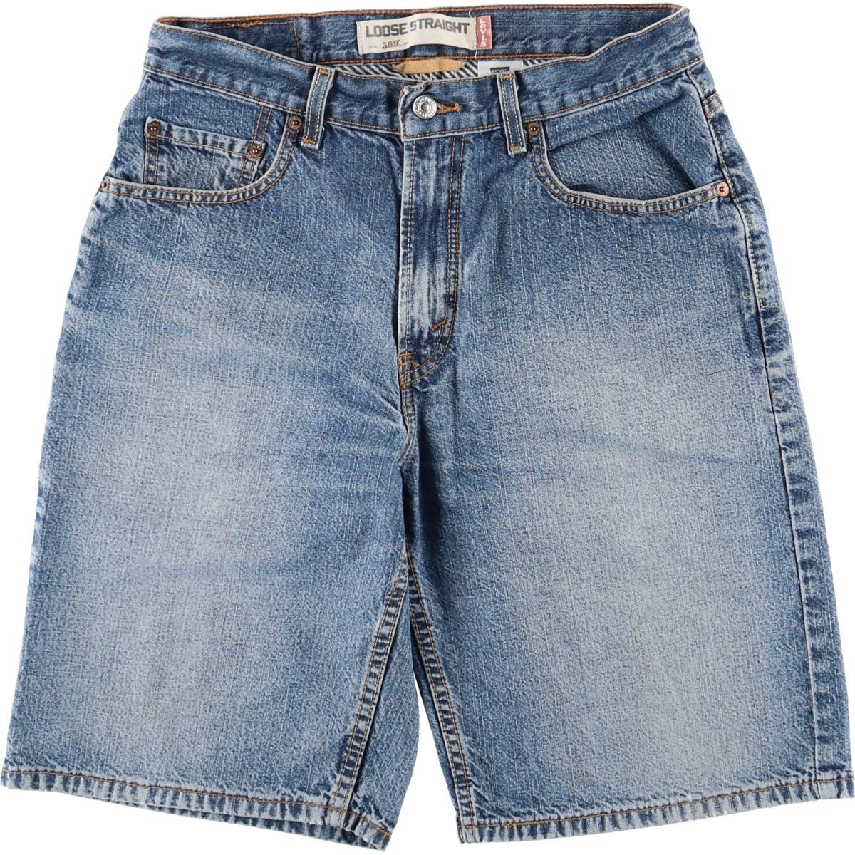 古着 リーバイス Levi's 569 LOOSE STRAIGHT デニムショーツ ハーフパンツ ジョーツ メンズw32相当/eaa478098