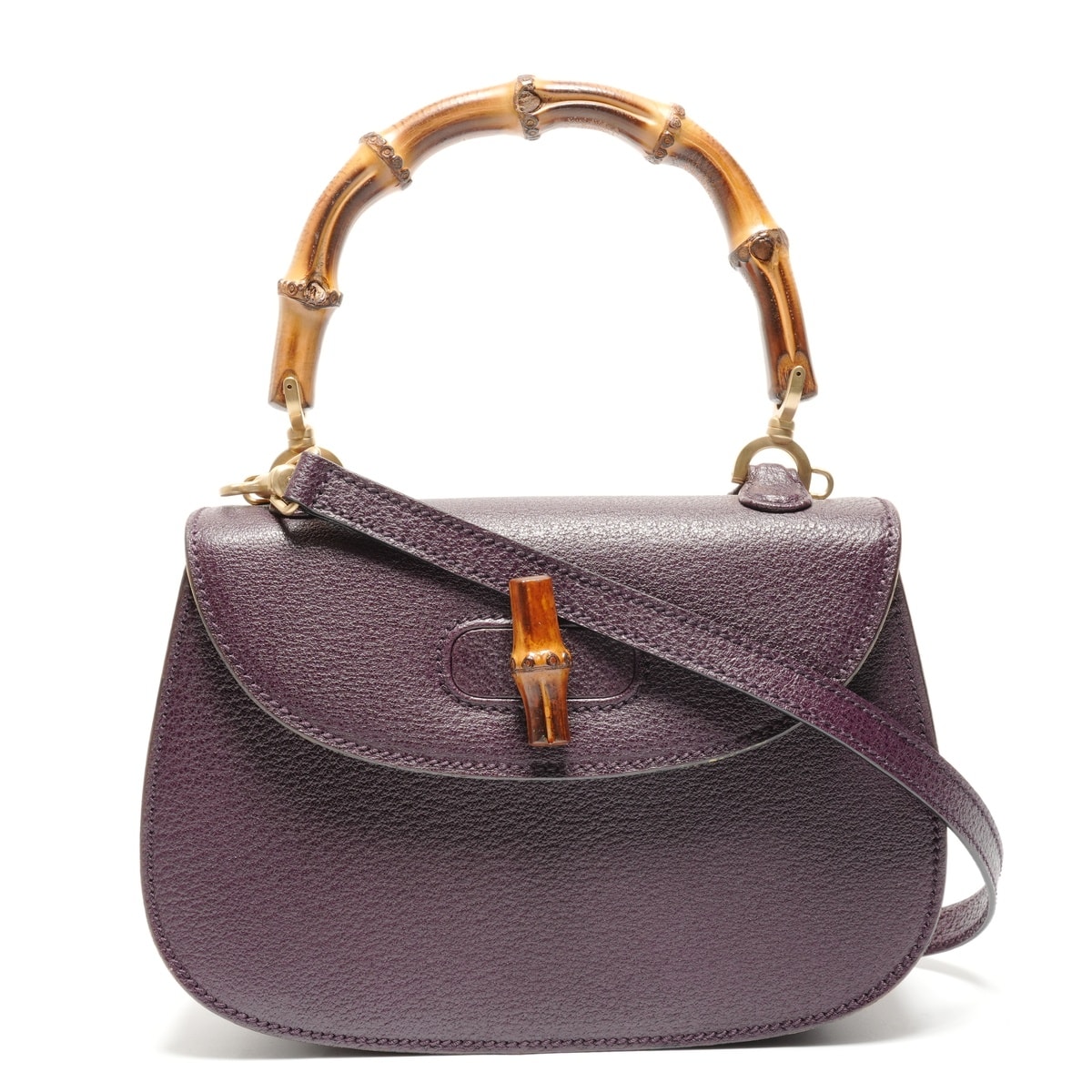 グッチ GUCCI レザー バンブー スモール 2way ハンドバッグ【中古】