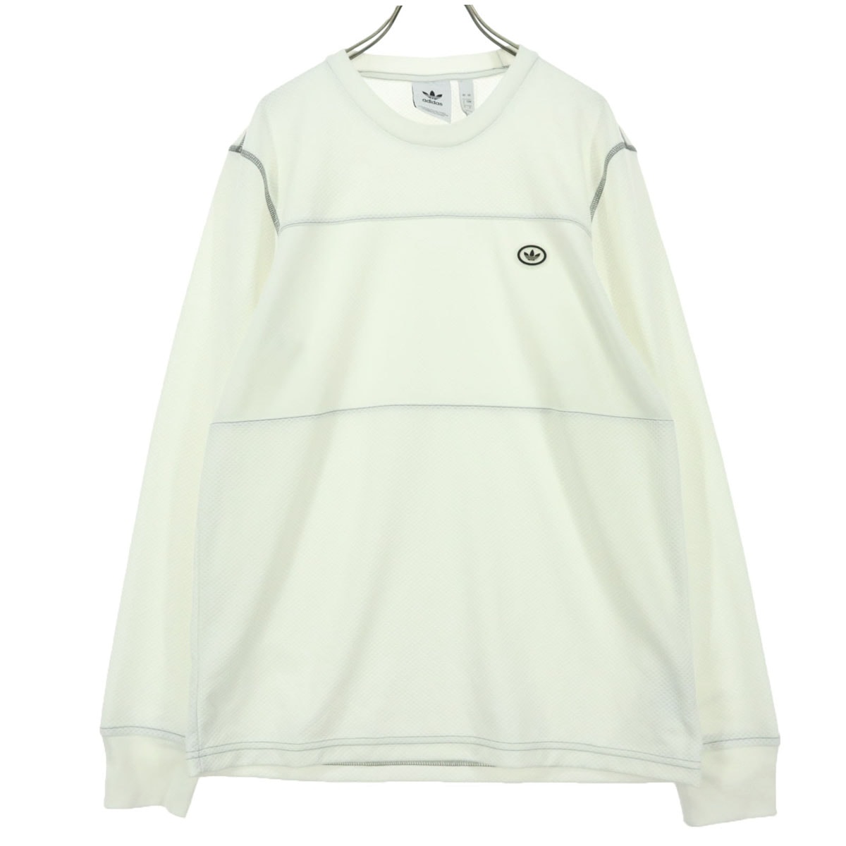 adidas アディダス トレフォイルロゴ 長袖 カットソー L アイボリー