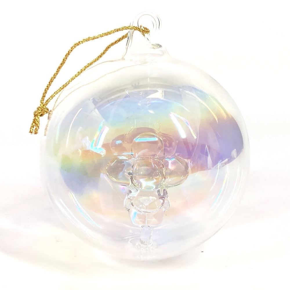ルイヴィトン LOUIS VUITTON ヴィヴィエンヌ オーナメント Xmas クリスマスボール クリスマスツリー チャーム ガラス クリア 未使用