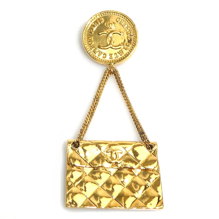 シャネル CHANEL ブローチ メタル ゴールド レディース【中古】 56806a