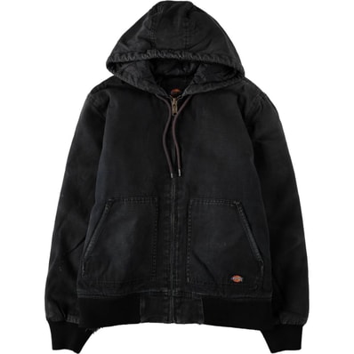 古着 ディッキーズ Dickies アクティブジャケットタイプ 中綿入り ダックフルジップパーカー メンズXL相当/eaa673756