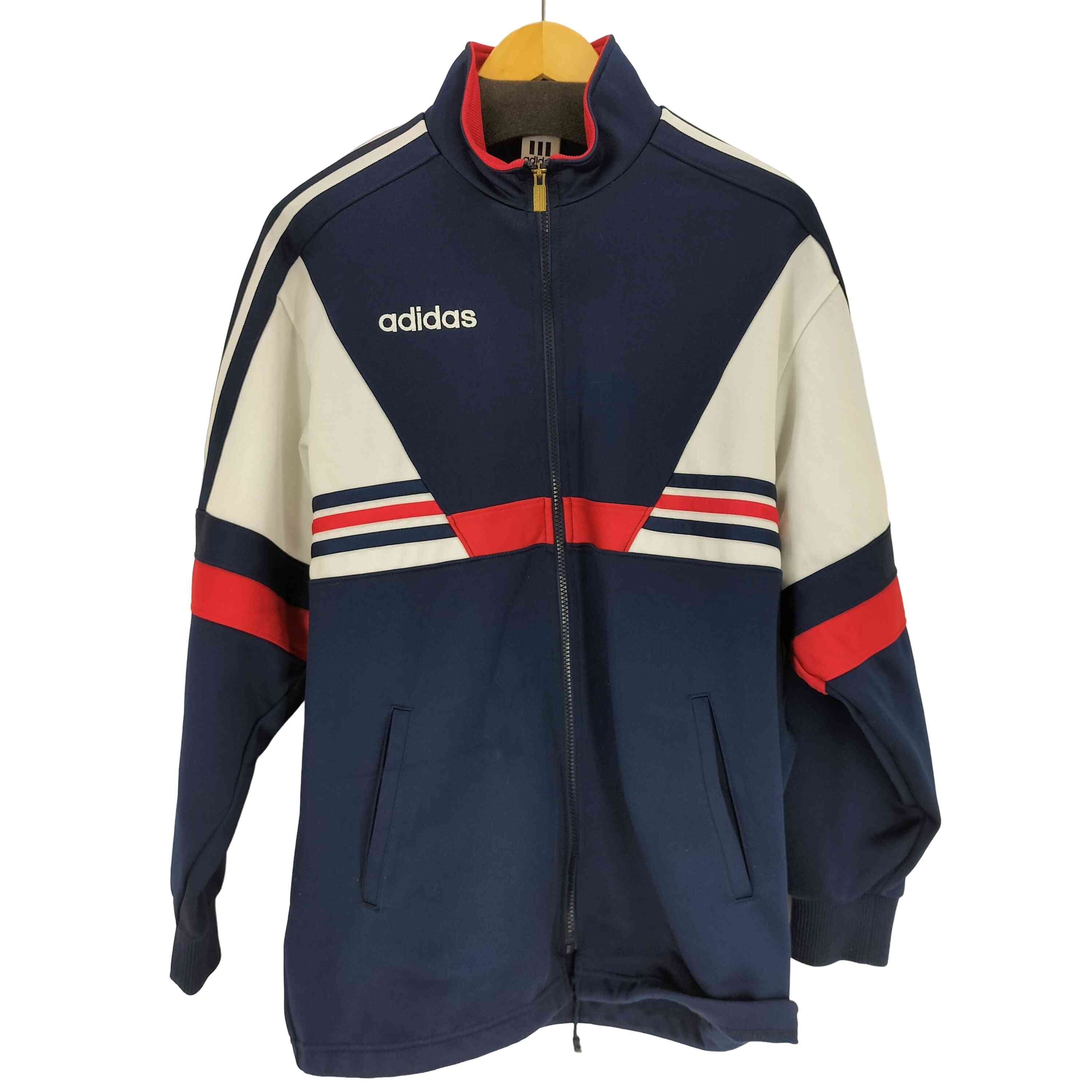 目立った傷や汚れなし】デサント製 ロゴ刺繍トラックジャケット