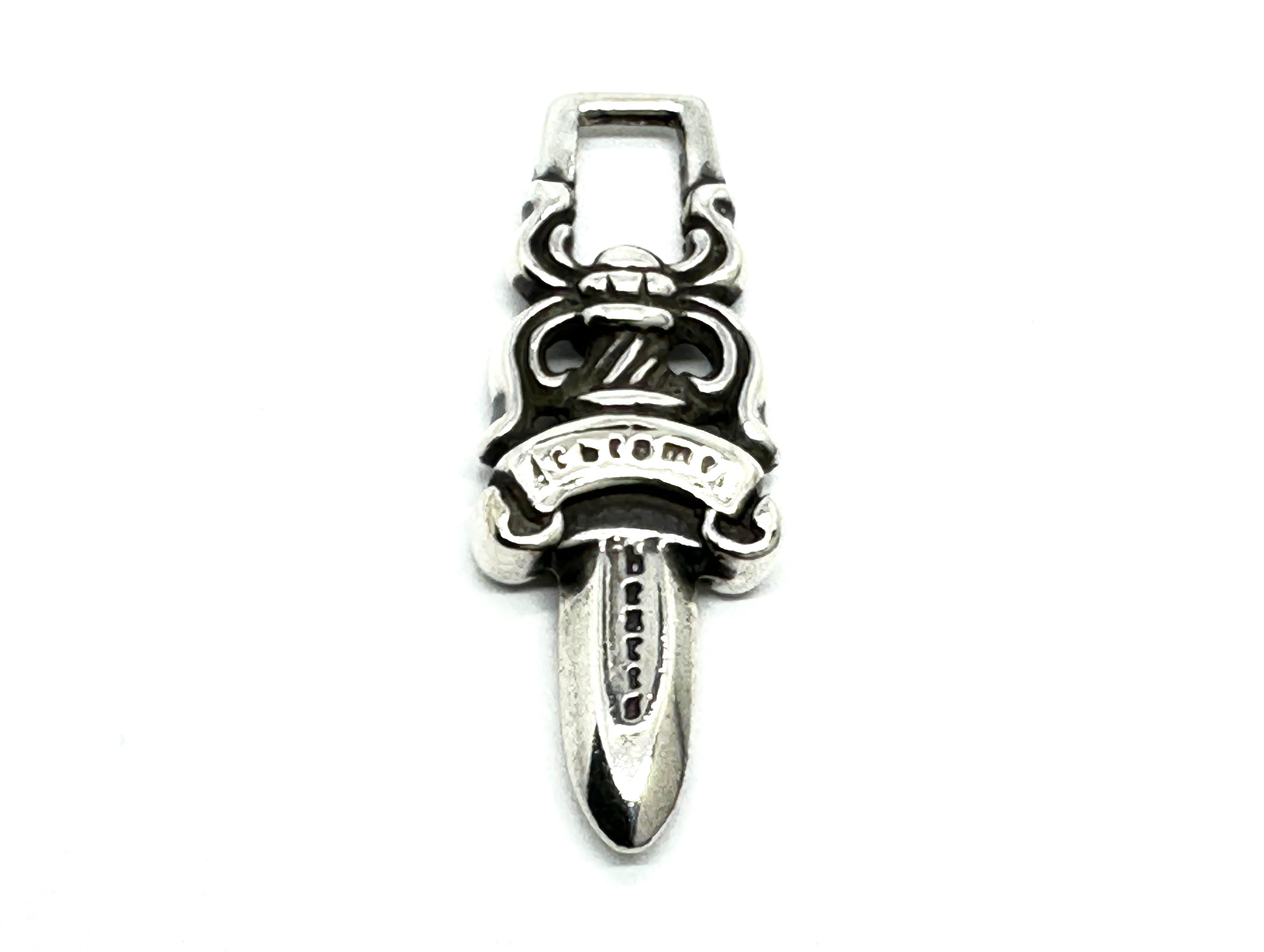 Chrome Hearts #5 Dagger Charm Zip 1 "Silver"