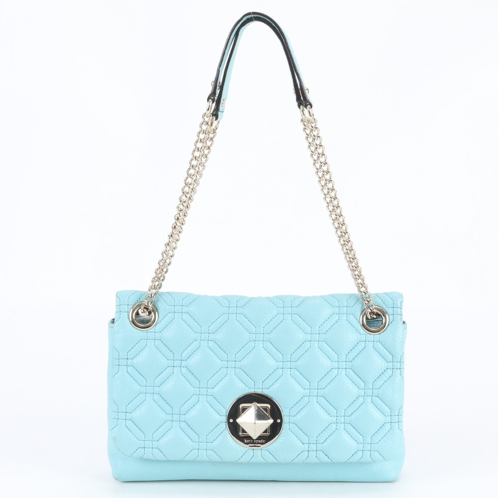 ■美品 ケイトスペード キルティング チェーンショルダーバッグ レザー