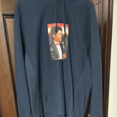 Supreme Michael Jackson Hooded Sweatshirt "Navy"