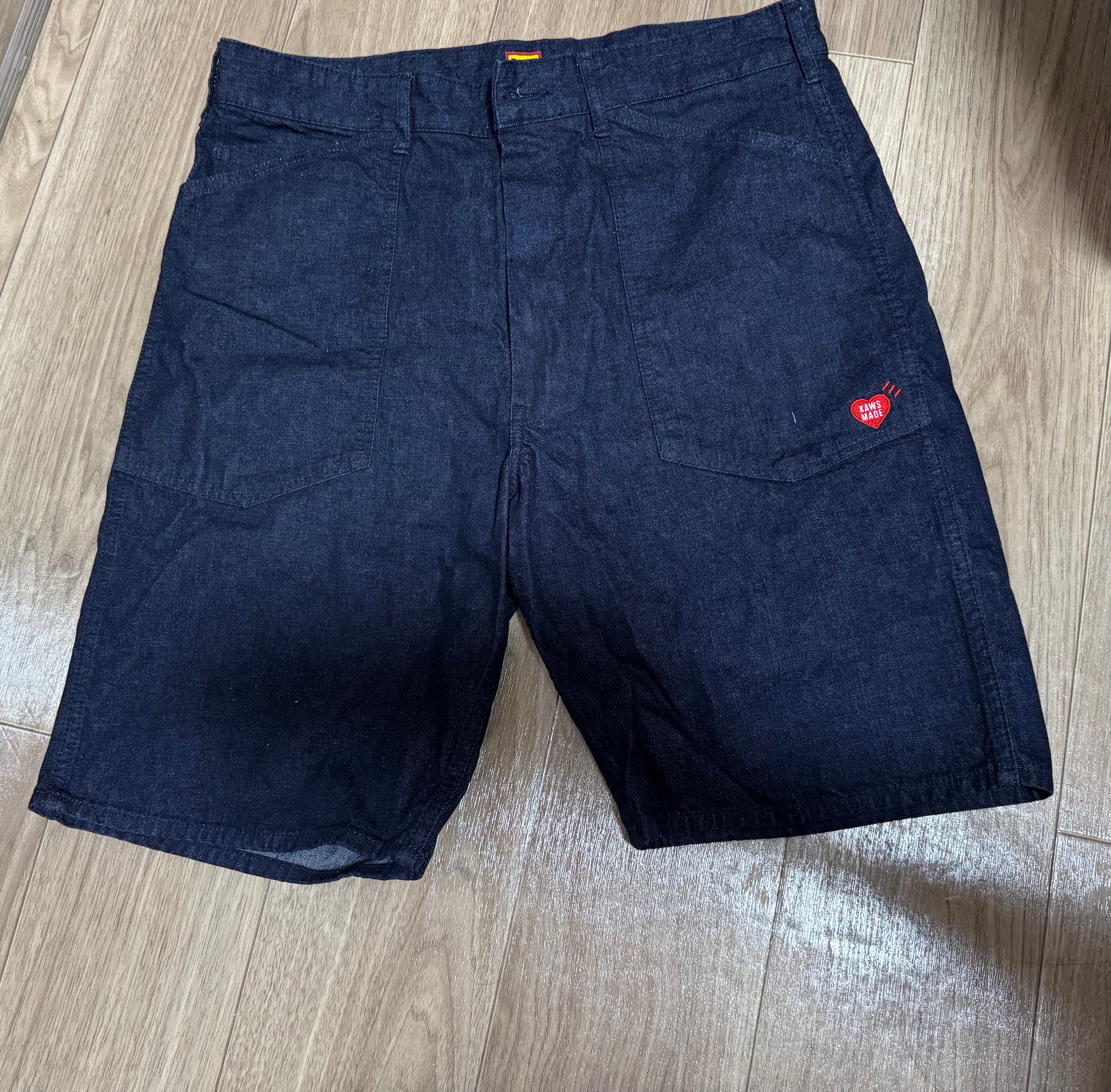 HUMAN MADE x KAWS Kaws Made Denim Shorts "Indigo"