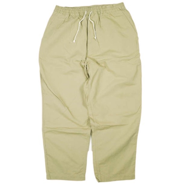 COMME des GARCONS HOMME コムデギャルソンオム 25SS 日本製 Cotton Linen Twill Easy Pants コットンリネンツイル ワイドテーパード イージーパンツ HO-P024 S BEIGE ボトムス g26968