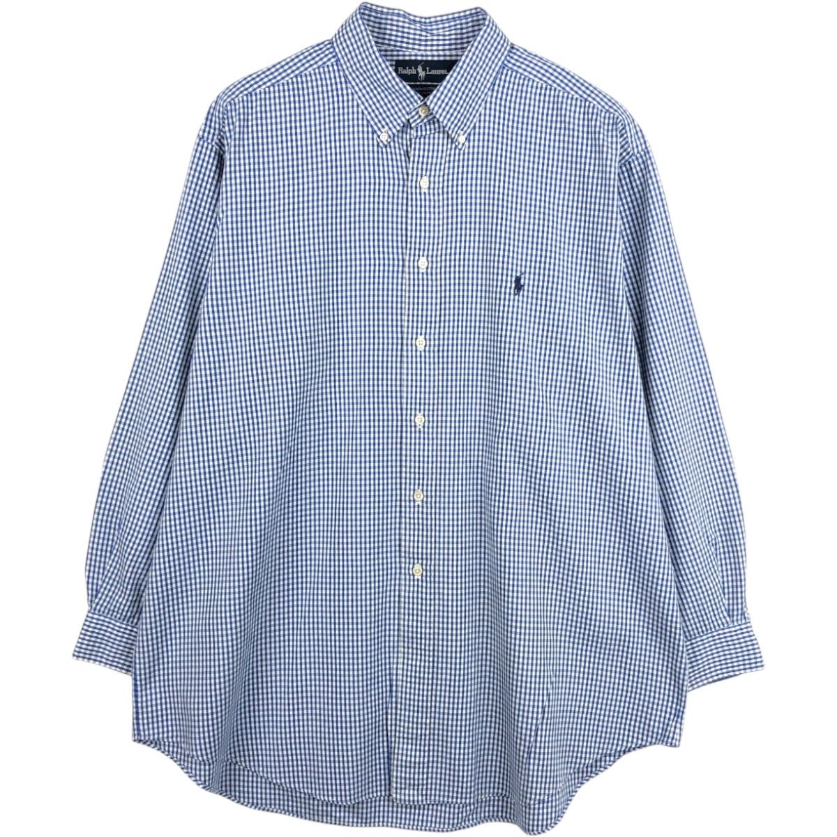 古着 ラルフローレン Ralph Lauren YARMOUTH ギンガムチェック 長袖 ボタンダウンチェックシャツ メンズXL相当/eaa675386