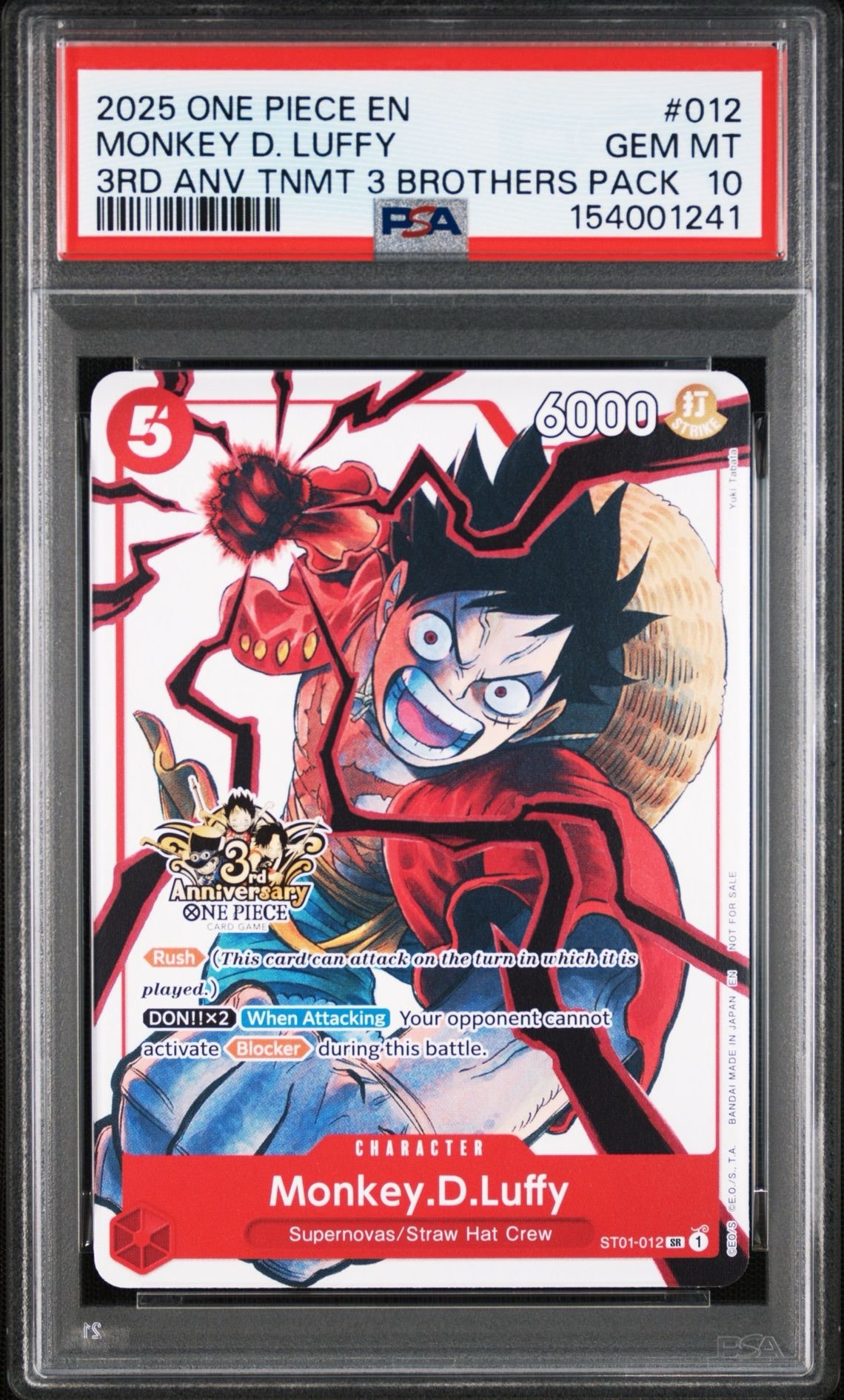 PSA10】モンキー・D・ルフィ SR [ST01-012]【英語版】(プロモーション