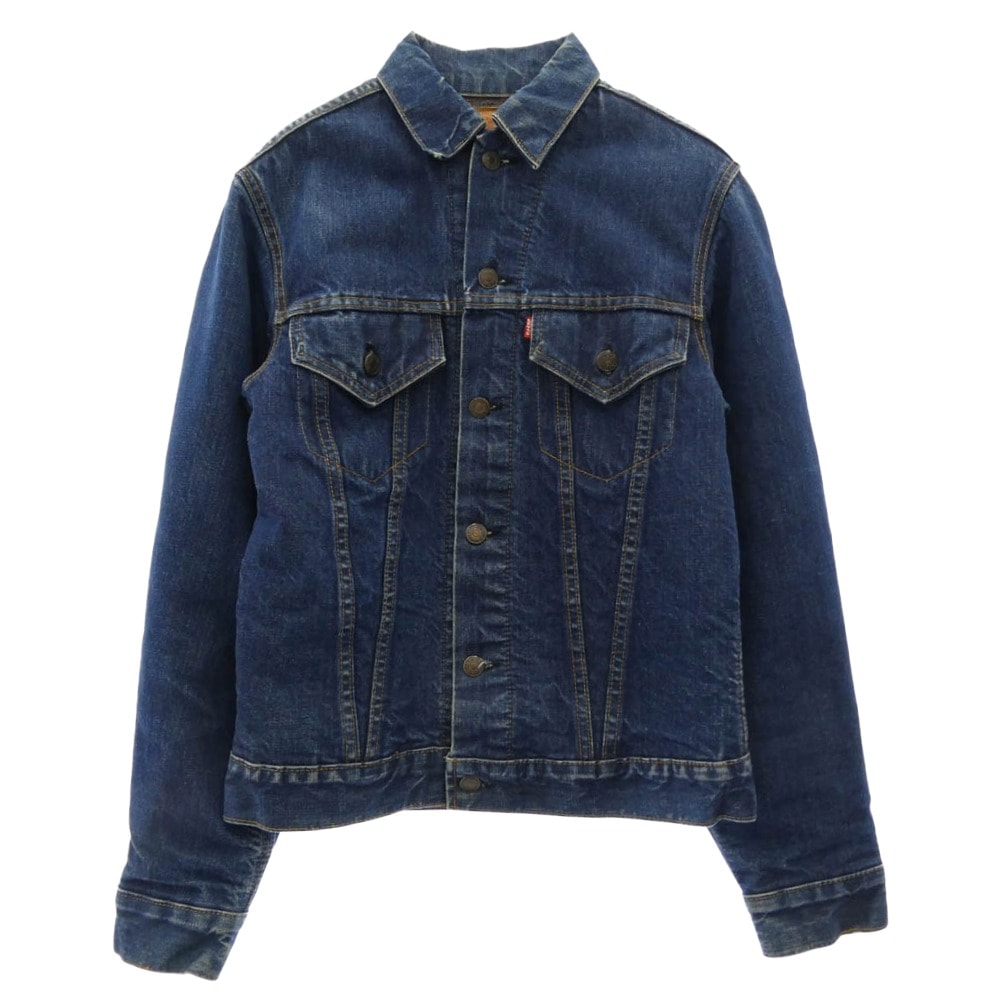 Levi's リーバイス デニムジャケット 70s 70505-0317 4th BIG E ブランケット付き ケアタグ  トロイタグ デニム ジャケット インディゴブルー系 30【中古】