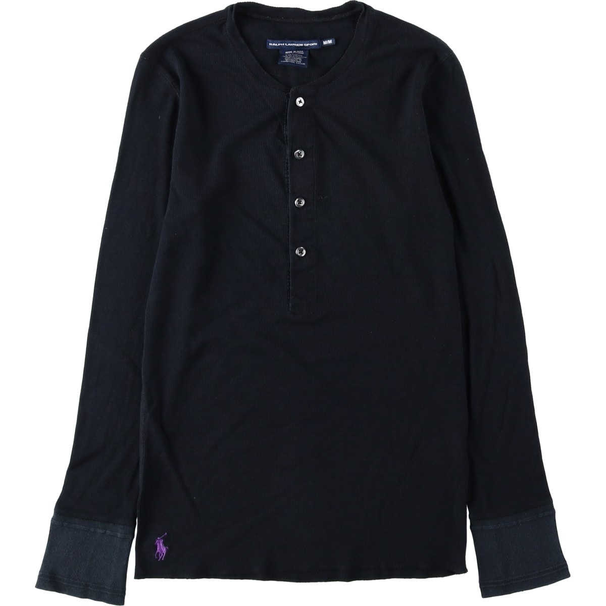 古着 ラルフローレン Ralph Lauren SPORT スポーツ ヘンリーネック サーマルロングTシャツ レディースM相当/eaa620555