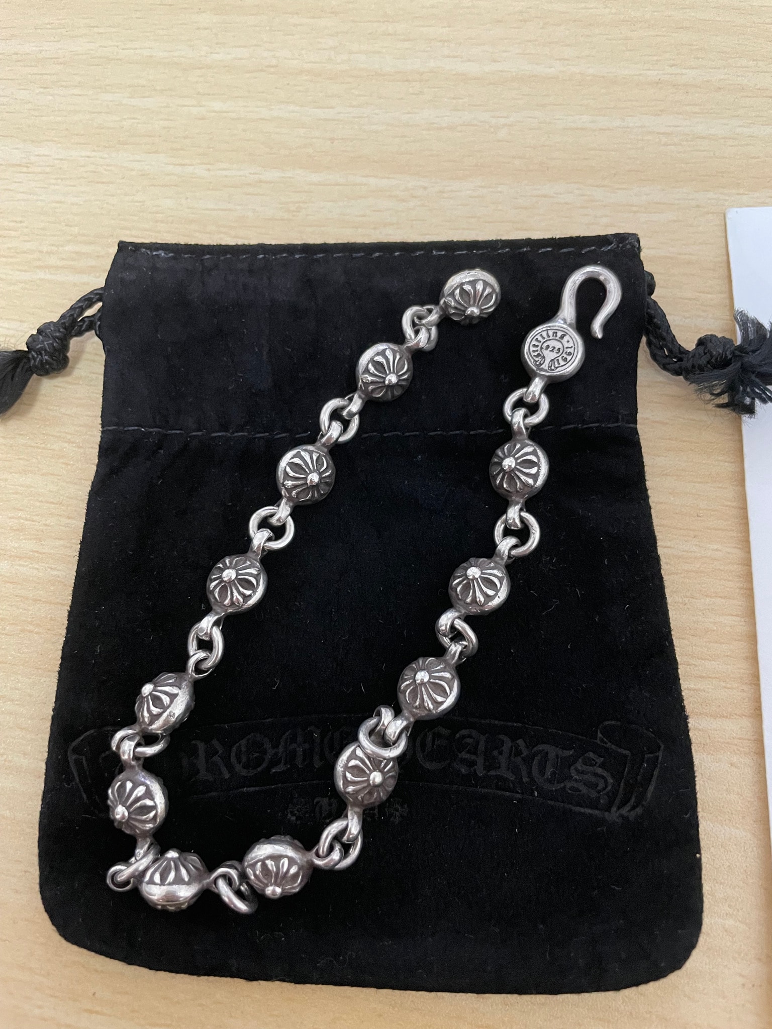 Chrome Hearts #1 Cross Ball Bracelet "Silver"