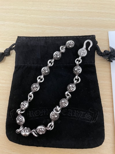 Chrome Hearts #1 Cross Ball Bracelet "Silver"