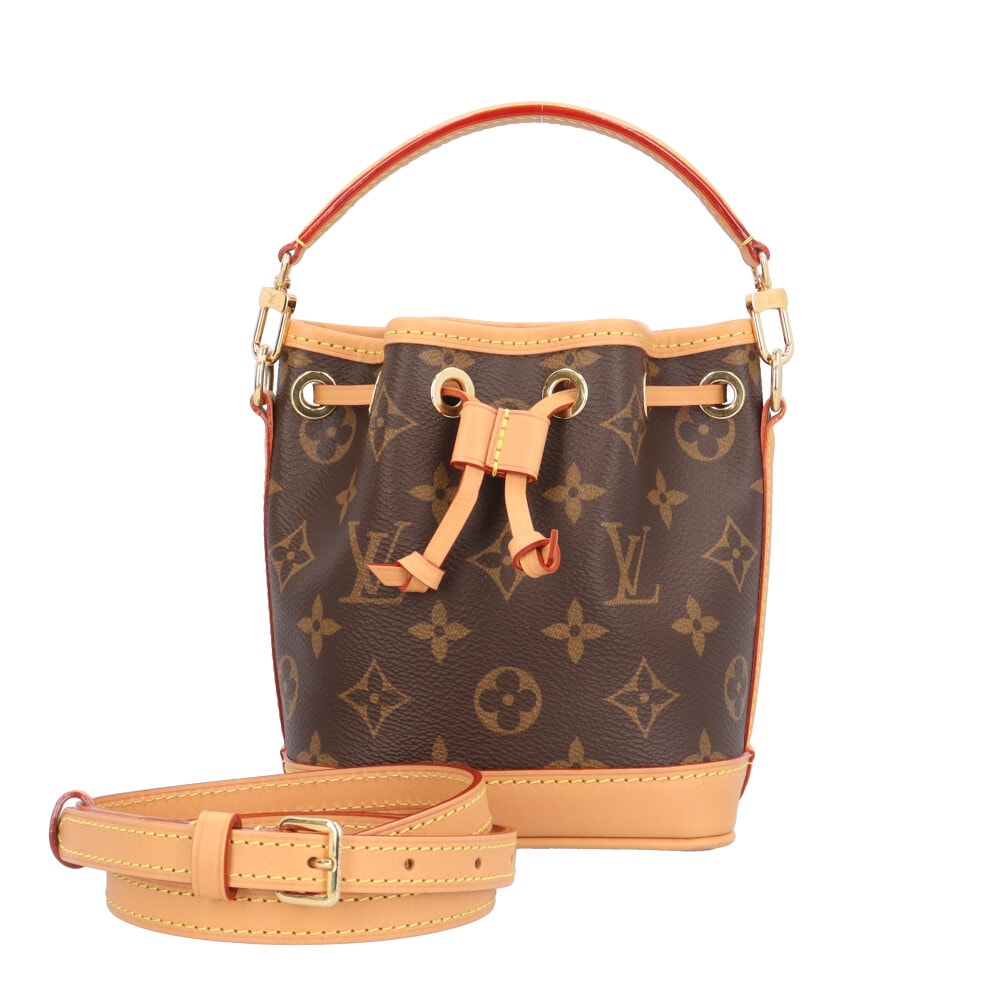ルイヴィトン ナノノエ モノグラム ショルダーバッグ モノグラムキャンバス M81266 ブラウン レディース LOUIS VUITTON 中古
