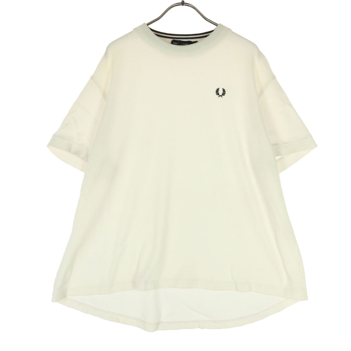 FRED PERRY フレッドペリー 日本製 ワンポイントロゴ 半袖 Tシャツ 10 アイボリー