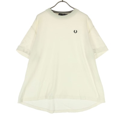 FRED PERRY フレッドペリー 日本製 ワンポイントロゴ 半袖 Tシャツ 10 アイボリー