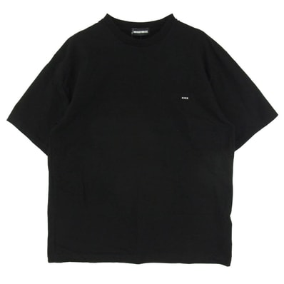 GOD SELECTION XXX ゴッドセレクション 25SS GX-S25-ST-15 T-SHIRT ワンポイント XXX スモール ロゴ ワッペン TEE Tシャツ 半袖 カットソー ブラック系 XL【中古】