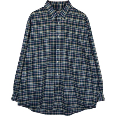 古着 ブルックスブラザーズ Brooks Brothers Est.1818 MADISON 長袖 ボタンダウンチェックシャツ メンズXL相当/eaa665976