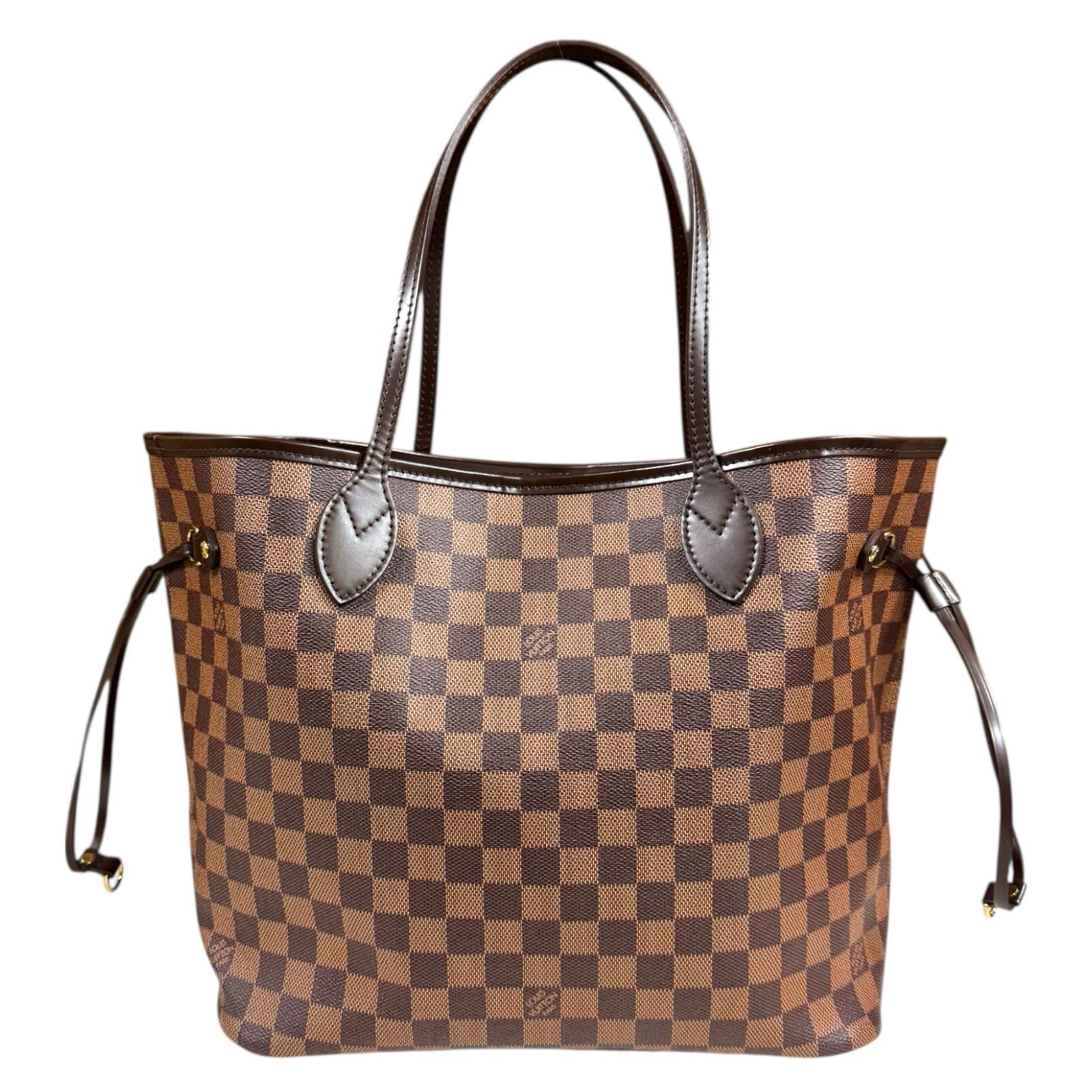 ルイヴィトン ネヴァーフルMM ダミエ トートバッグ ダミエキャンバス N51105 ブラウン レディース LOUIS VUITTON 中古
