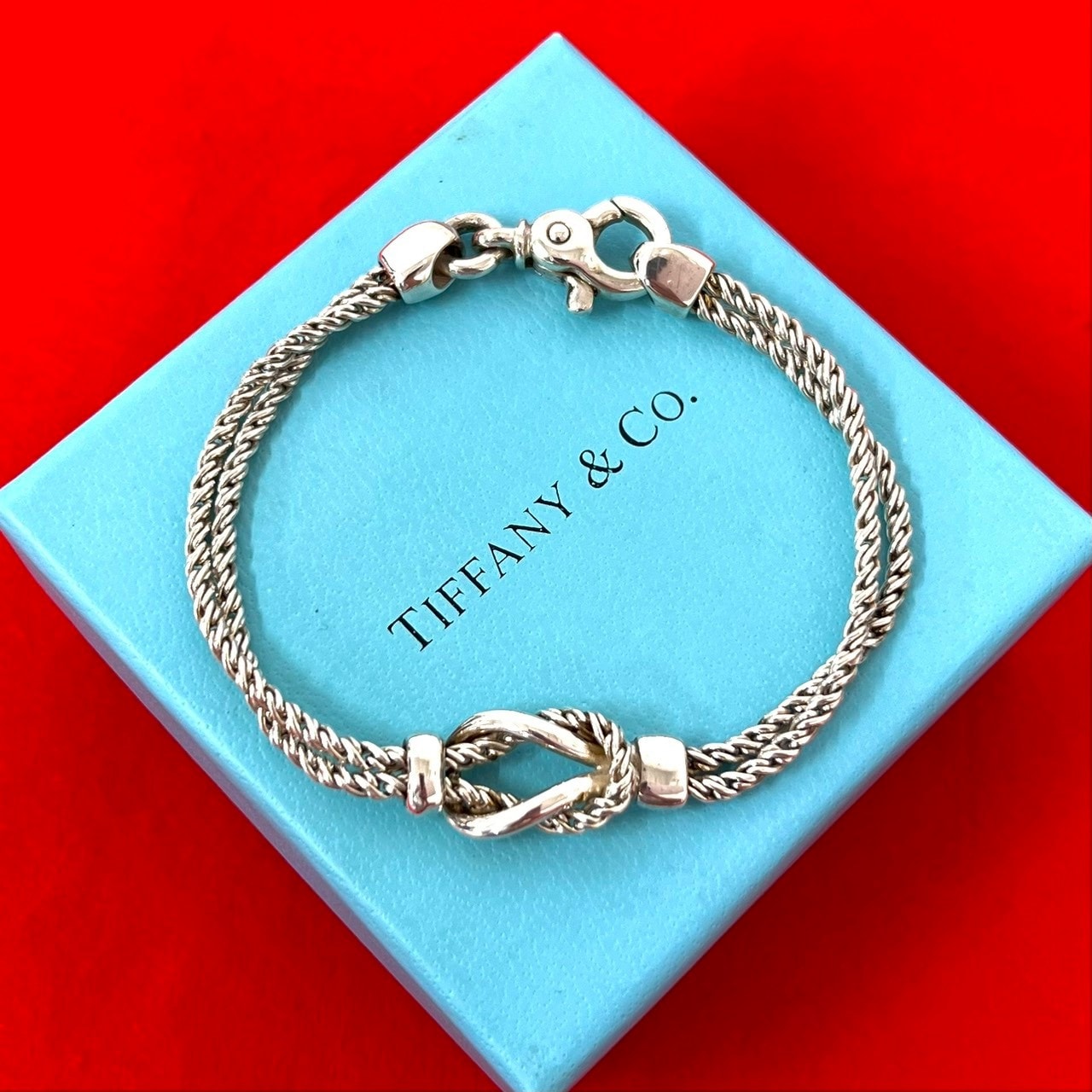TIFFANY&Co. ティファニー ダブルロープ センター ノット ブレスレット シルバー925 ブレスレット シルバー
28107