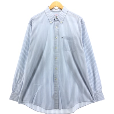 古着 ブルックスブラザーズ Brooks Brothers 346 ボタンダウン 長袖 ストライプシャツ メンズL相当/eaa556270