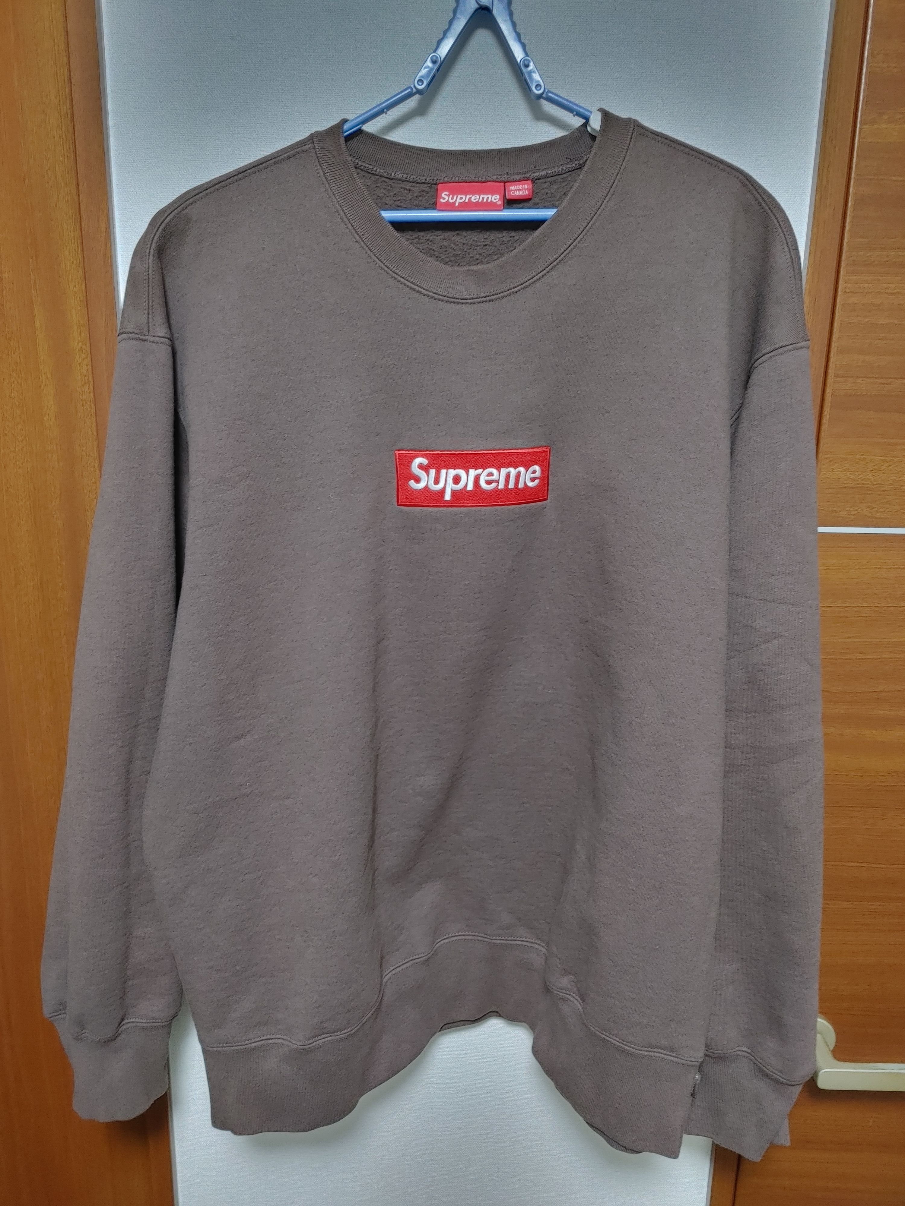 Supreme Box Logo Crewneck "Brown" (22FW)