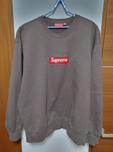 Supreme Box Logo Crewneck "Brown" (22FW)