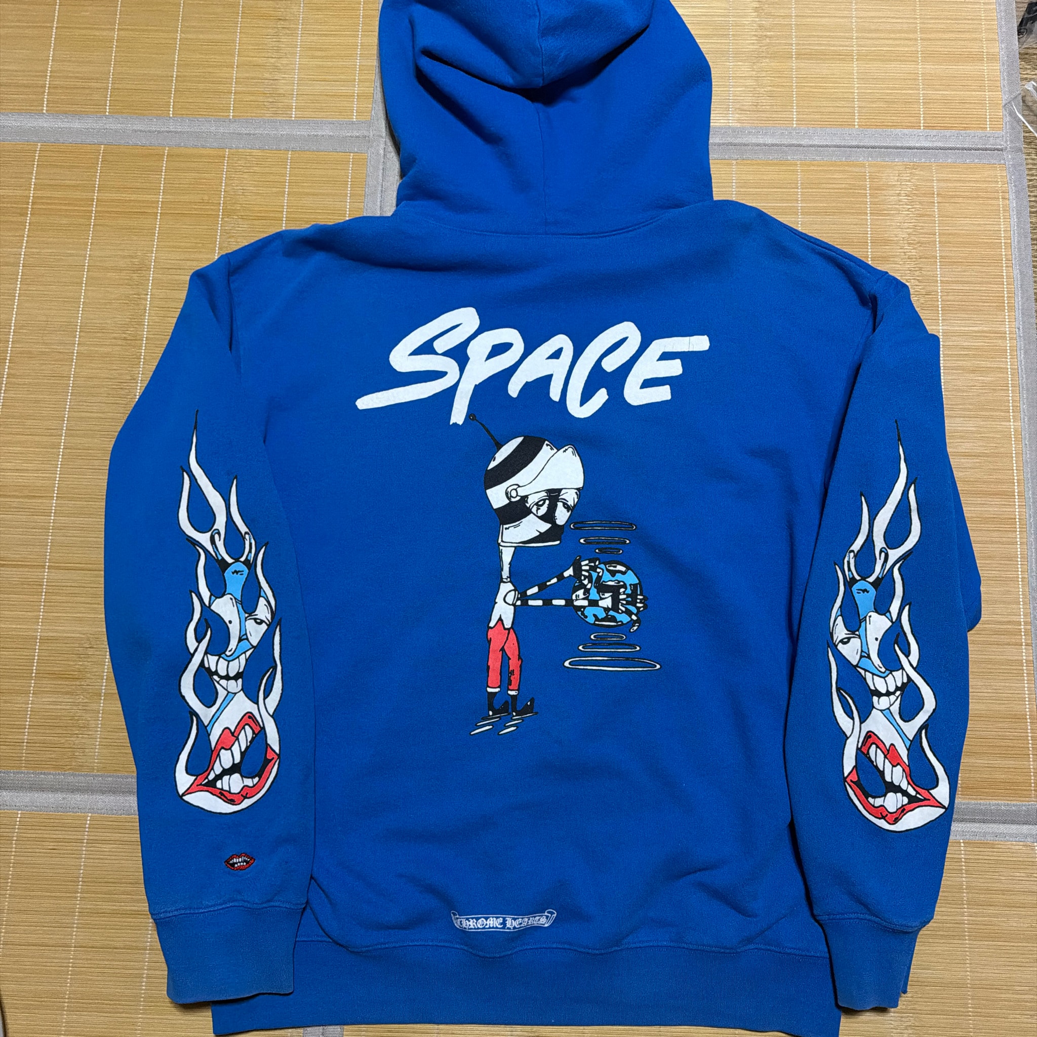 Chrome Hearts Matty Boy Space Logo Back Print Hoodie "Blue"