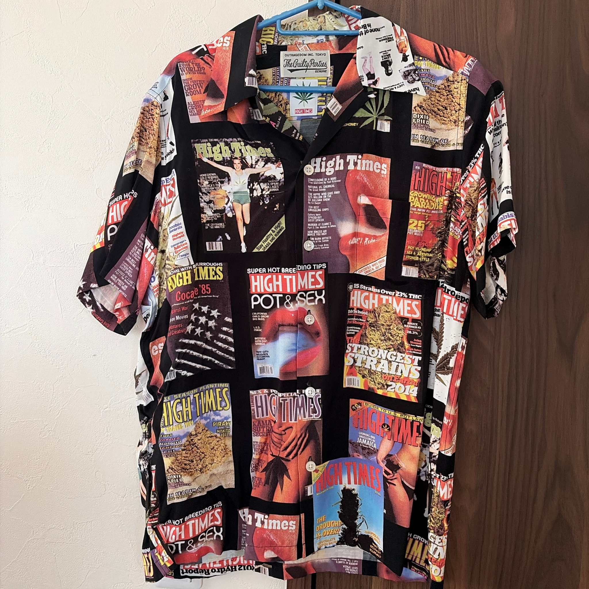 WACKO MARIA x High Times Hawaiian Shirt "Black"
