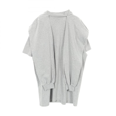 バレンシアガ BALENCIAGA Incognito Hooded Layered T-Shirt 半袖Tシャツ 衣料品 トップス コットン メンズ グレー系 【中古】