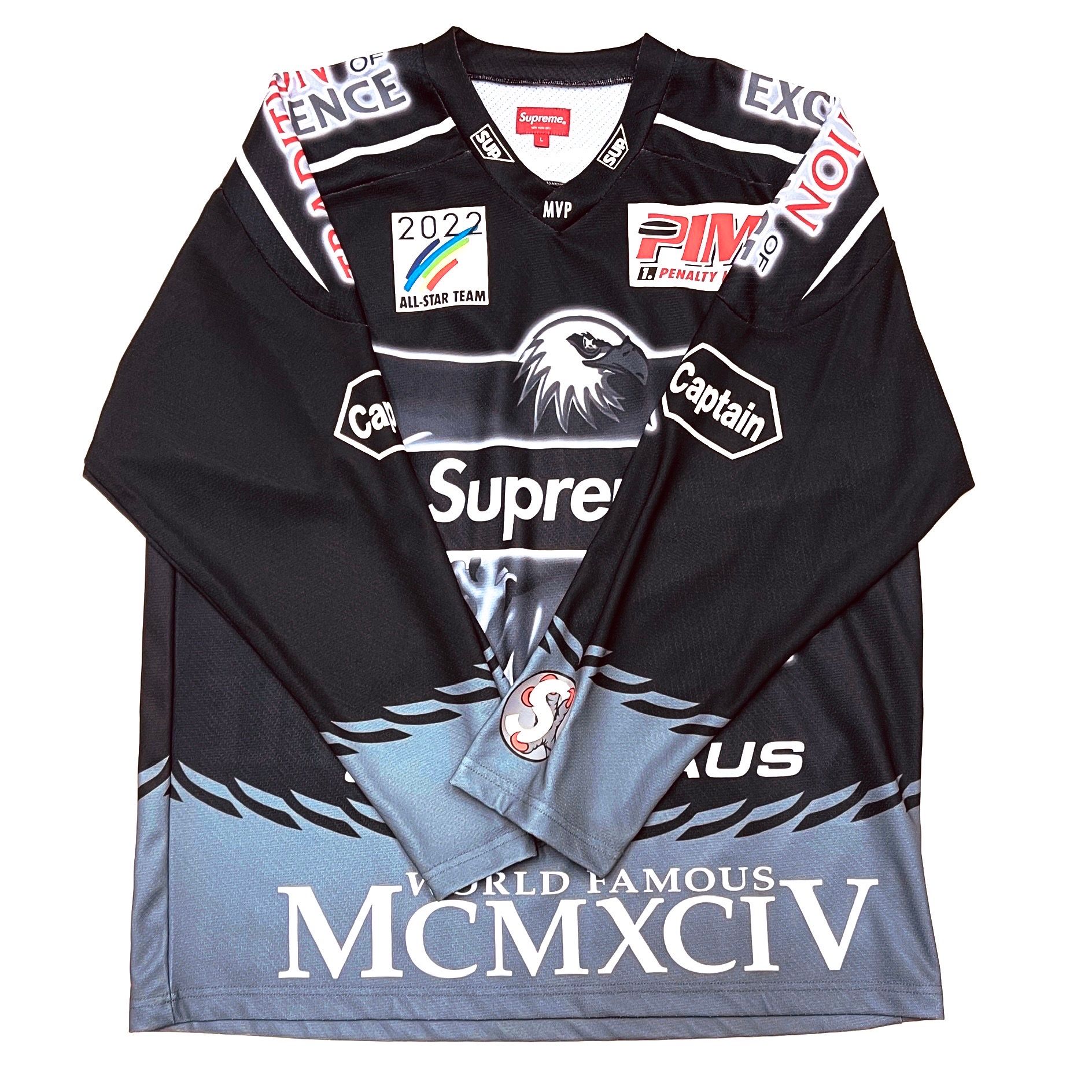 Supreme Eagle Moto Jersey "Black"