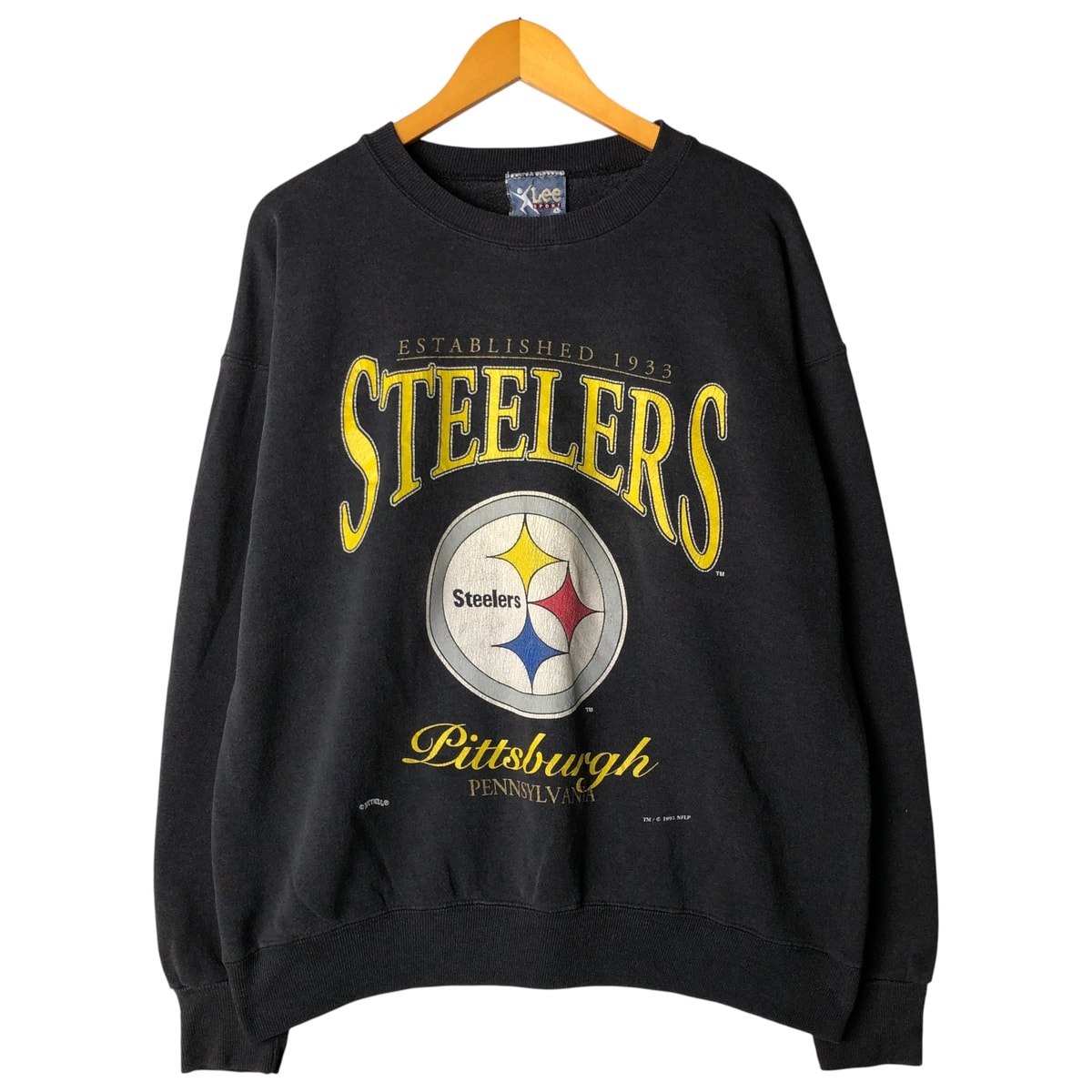 古着 90年代 リー Lee SPORT NFL PITTSBURGH STEELERS ピッツバーグスティーラーズ プリントスウェットシャツ トレーナー メンズL相当 ヴィンテージ/eaa606707