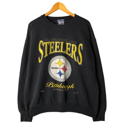古着 90年代 リー Lee SPORT NFL PITTSBURGH STEELERS ピッツバーグスティーラーズ プリントスウェットシャツ トレーナー メンズL相当 ヴィンテージ/eaa606707