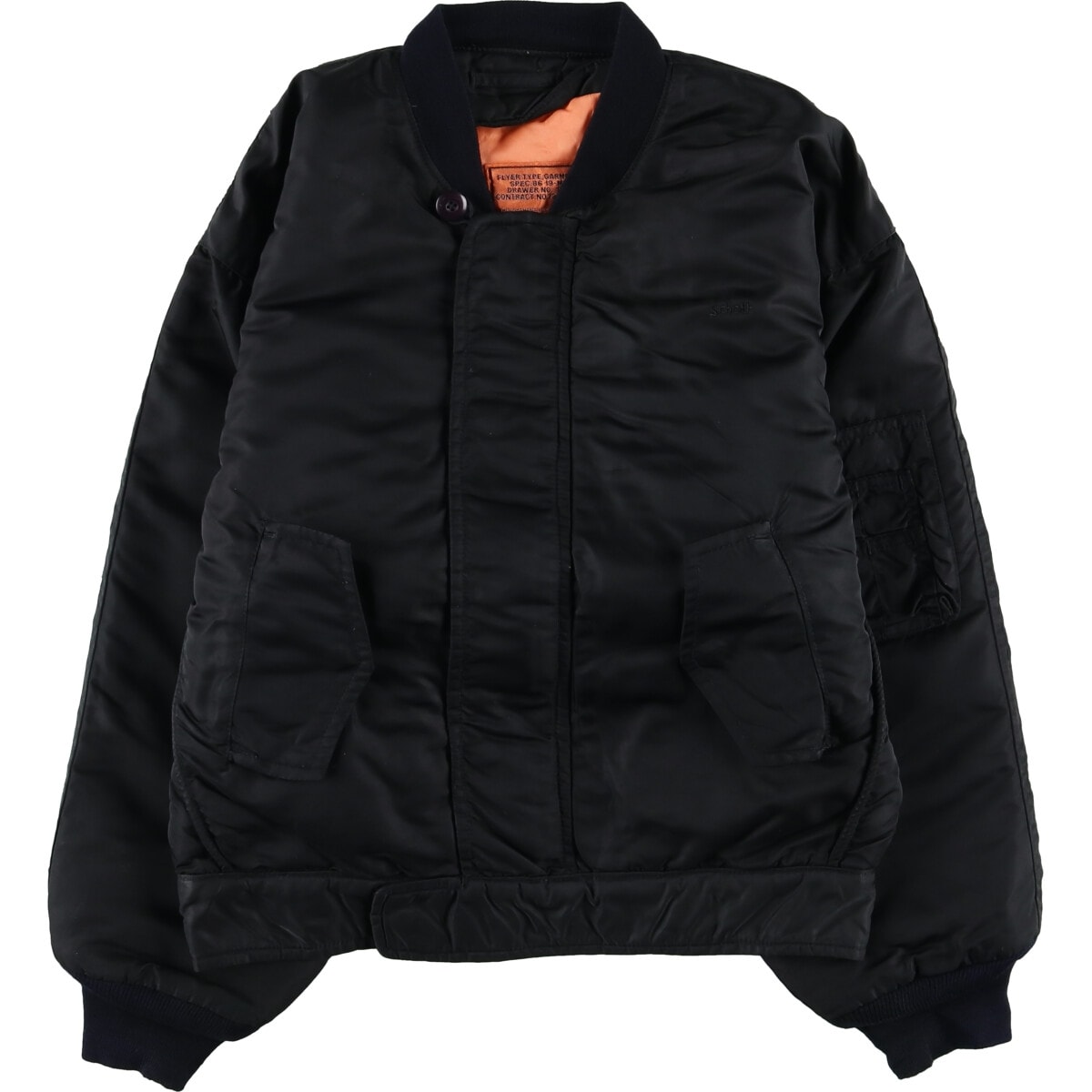 古着 民間品 ショット SCHOTT MA-1タイプ ミリタリー フライトジャケット メンズS相当/eaa505553