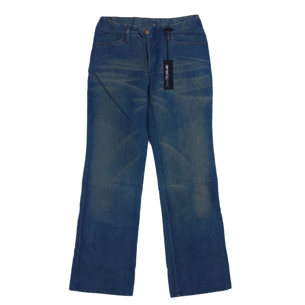 DIESEL ディーゼル デニムパンツ イタリア製 DIESEL style lab RODEO-STAR W27 フレア デニムパンツ ブルー系 27【中古】