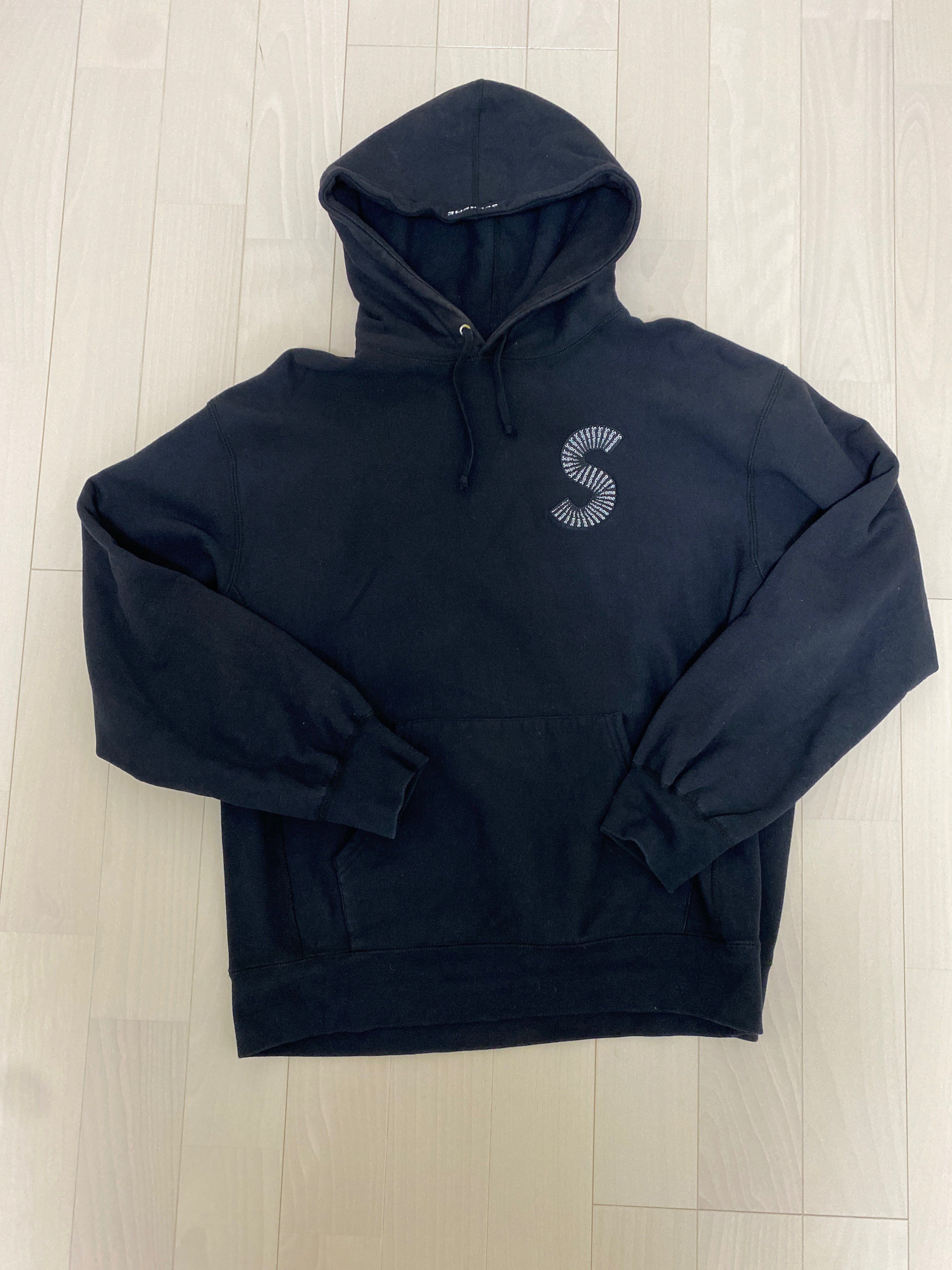 Supreme S Logo Hooded Sweatshirt "Black" (20FW)