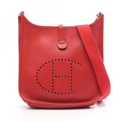 エルメス HERMES エヴリン 2 ドゥ PM ルージュガランス ショルダーバッグ バッグ レザー ヴォーエプソン ルージュガランス □J刻印(2006年製造) レディース レッド系 【中古】